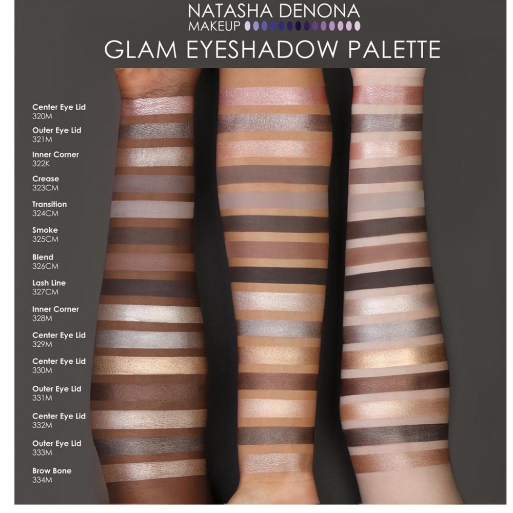 Natasha Denona Glam 15 Eyeshadow Palette Made in Italy - Picture 3 of 7